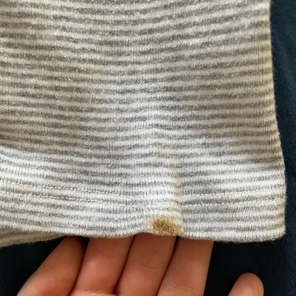 brandy melville grey striped zelly top - Picture 3 of 3